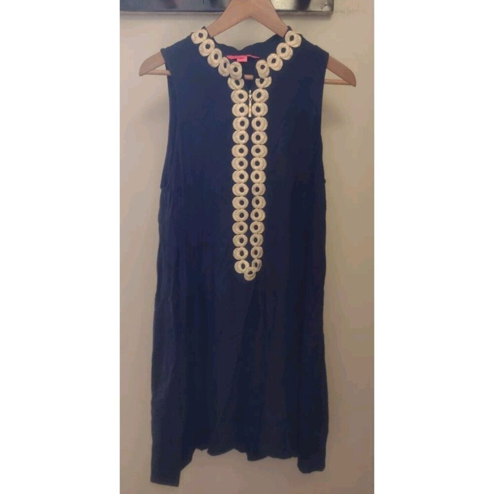 Lilly Pulitzer Navy and Cream Mini Dress